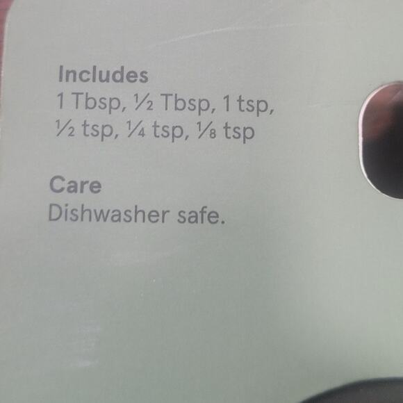 Figmint Measuring Spoons  6pc Stainless Steel Set  Matte Black  Dishwasher-Safe - Picture 2 of 4